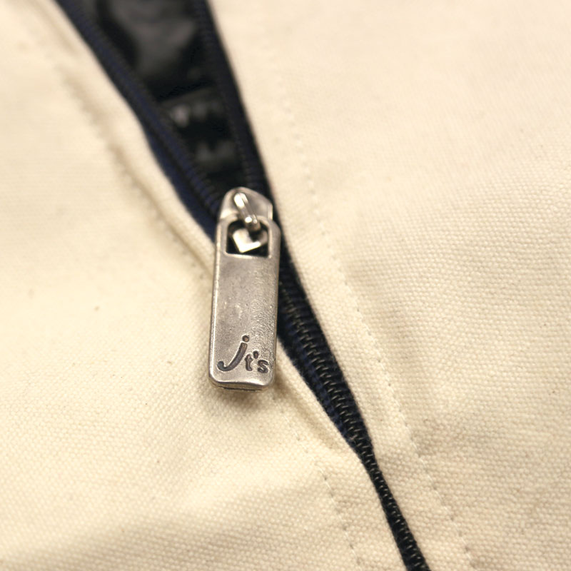 cotton shopping bag with zipper 